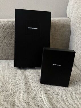 Saint Laurent Black Presentation Boxes - Pair